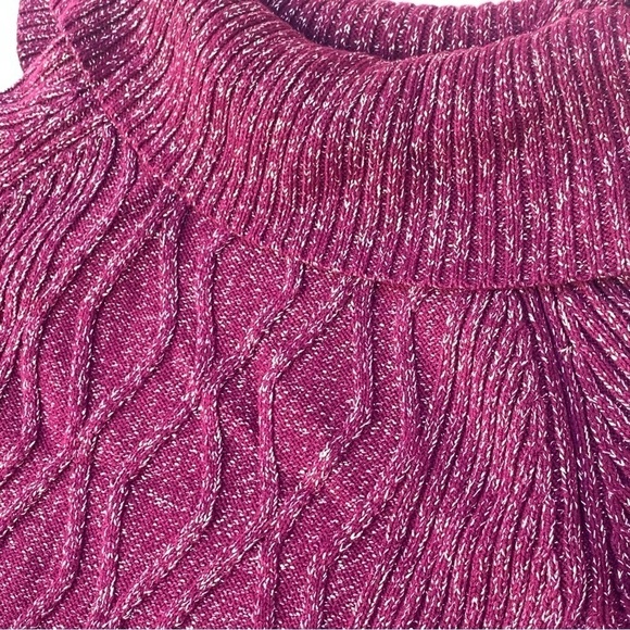 Style & Co. Petite Turtleneck Sweater Metallic size Small - Picture 2 of 6